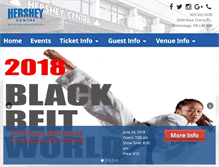 Tablet Screenshot of hersheycentre.com